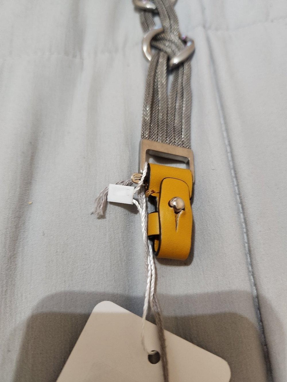 Authentic Marni Two Tone Leather Bag Strap Marigold NWT - Picture 7 of 9